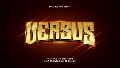 Editable VERSUS text effect