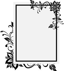 Fototapeta premium Floral Frame Border