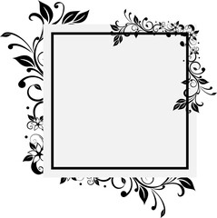Floral Frame Border