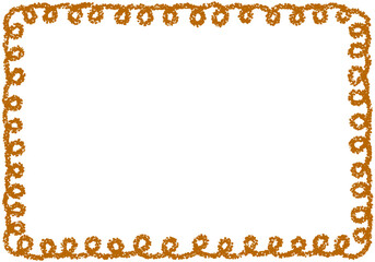 手描きのクレヨン素材　背景　フレーム