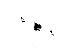 Playing cards icon isolated on transparent background