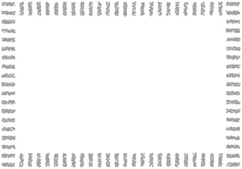 手描きのクレヨン素材　背景　フレーム