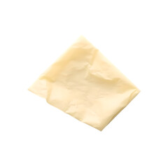 Sheet of crumpled paper isolated on transparent background