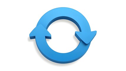 Blue loop arrow