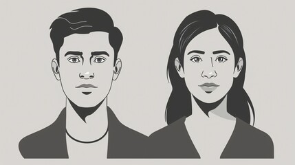 Free Male and Female Icon Avatars - Simple and Recognizable