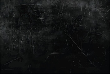 Dark Textured Abstract Scratched Black Surface Background