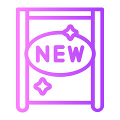 Signboard  gradient icon
