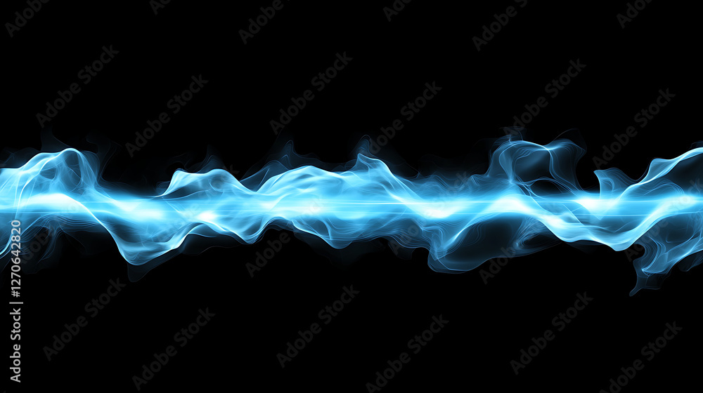 Poster ethereal stream of light unveiling the depths of the cosmic void in a mesmerizing display