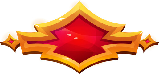 Decorated Golden Button