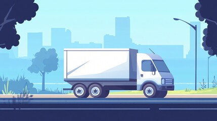 Small Commercial Truck or Lorry for Cargo Transportation