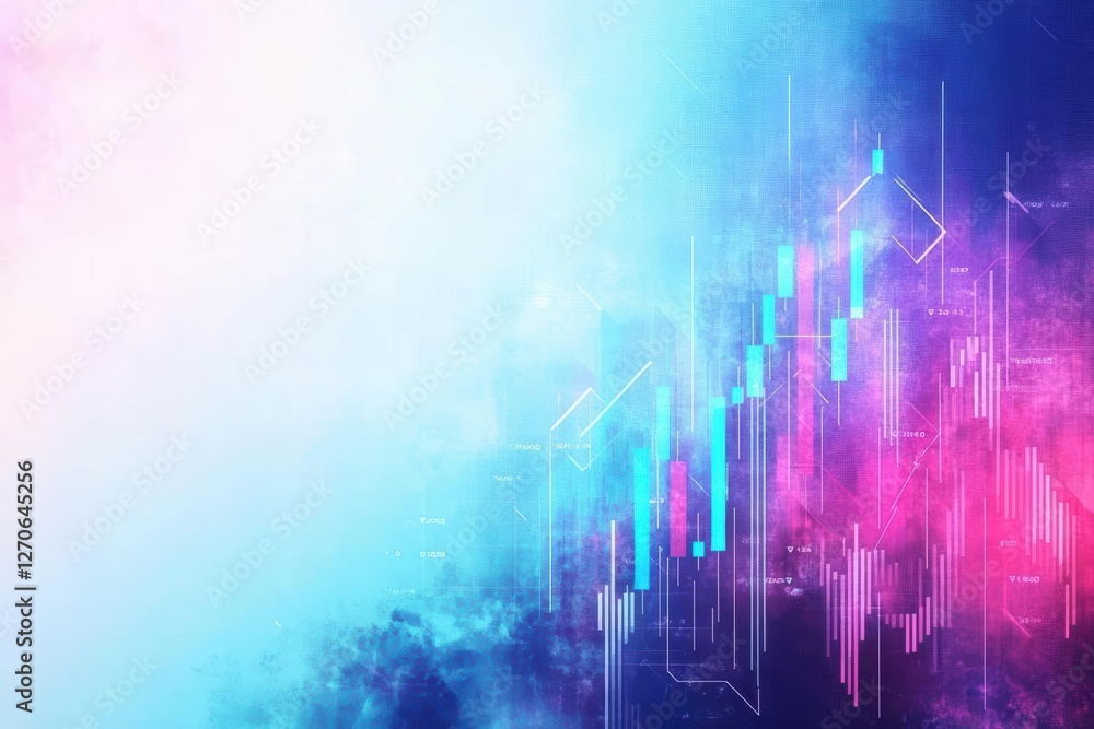 Poster vibrant abstract background featuring colorful lines and shapes creating a dynamic and energetic vis