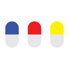 Capsule medicine sign icon vector