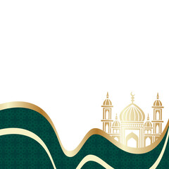 Golden Mosque Islamic Border