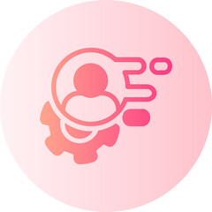 Management  gradient icon
