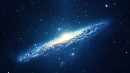 Obraz premium Spiral Galaxy in the Night Sky