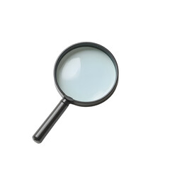 Magnifying glass isolated on transparent background