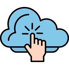 Obraz premium Cloud Computing Icon
