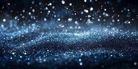 blue galaxy background with a core emitting light