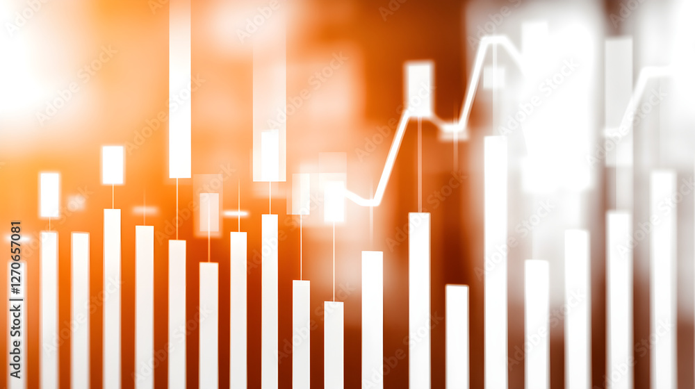 Poster analyzing economic trends through data visualization techniques business sector infographic display 