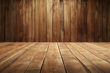 Naklejka premium Rustic wooden floor and wall background (6)