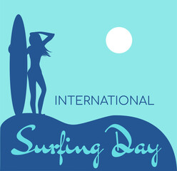 International Surfing Day  banner.