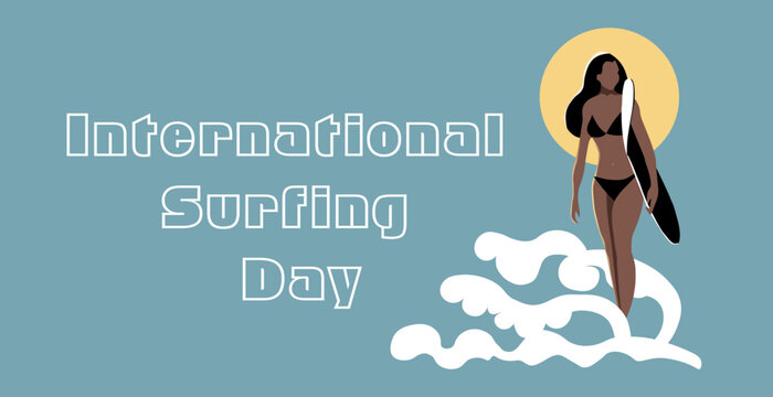 International Surfing Day banner.