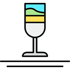 Rainbow Drink Icon