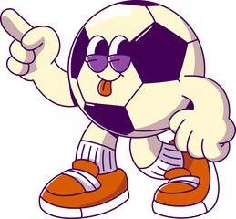 Soccer Groovy Mascot