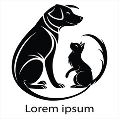 vector image of a dog