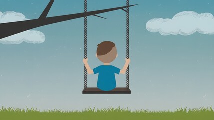 girl on swing