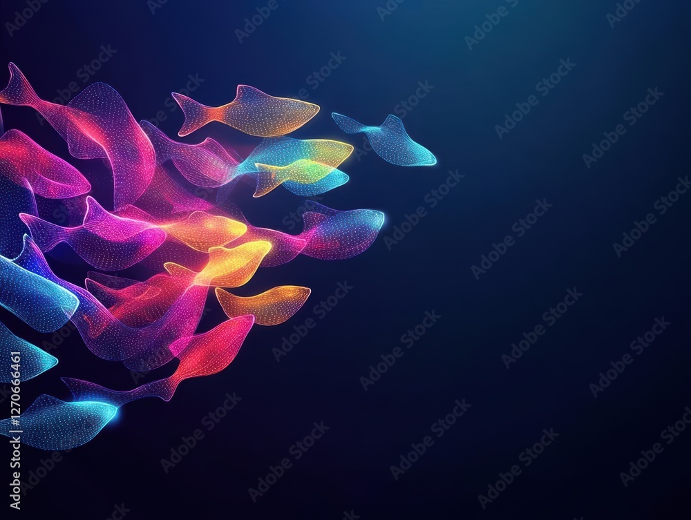 Poster vibrant colorful abstract background featuring flowing waves in vivid hues creating a dynamic energe
