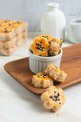 Kue Kacang or peanut cookies. cookies for eid mubarak. Perfect for recipe, article, catalogue, or...