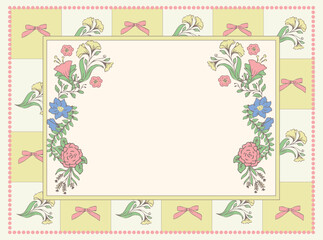 Vintage Floral Frame Collection Pastel Elegance. Perfect for invitations, stationery, certificates, and decorative prints.