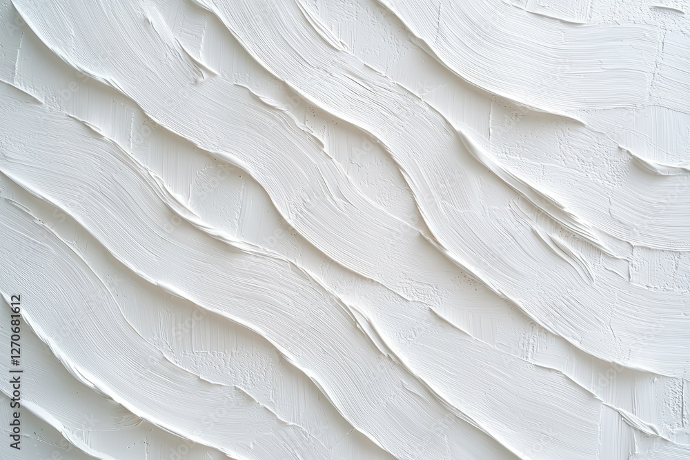 Poster textured white wave patterns abstract art digital image modern design top view visual aesthetics