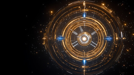 Naklejka premium Futuristic Portal Technology with Circular Design and Sci-Fi Elements in a Digital Render