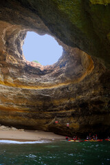 Obraz premium benagil cave lagoa algarve portugal