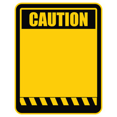 Caution, sign and board vector