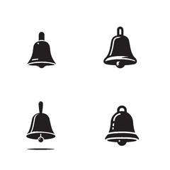 Detailed Vector Art Featuring the Cowbell Silhouette Isolated on White Background