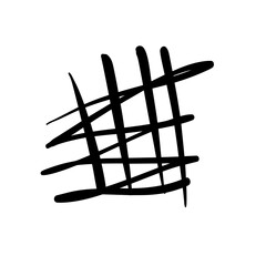 Black pen marker shapes