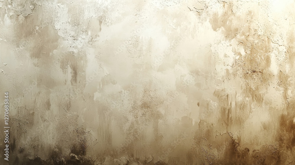 Aufkleber serene abstract digital art textured canvas in warm tones and horizontal perspective