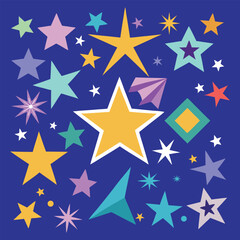 Stars collection. Star vector icons