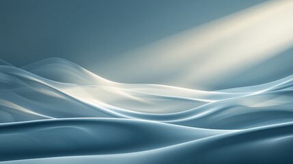 Naklejka premium Calming abstract ocean scene gentle waves in a minimalist digital art