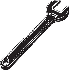 Isolated black wrench icon Vector, black wrench Silhouette,black wrench icon set, black wrench for logo,color black wrench Vector illustration, Vector Graphic, EPS 10 , clip art work