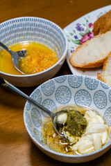 ingredients for cooking garlic bread