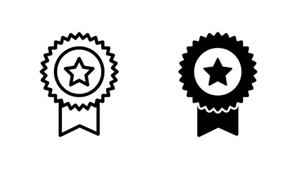 Badge icon vector. Awards icon vector. Achieve sign and symbols. Stamp