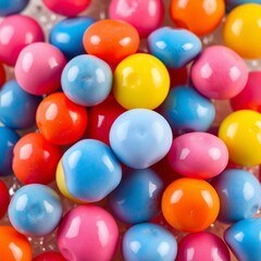 Obraz premium Colorful candy with a glossy finish