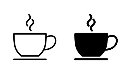 coffee cup icon vector. cup a coffee sign and symbol