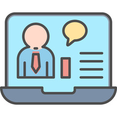 Online Job Interview Icon