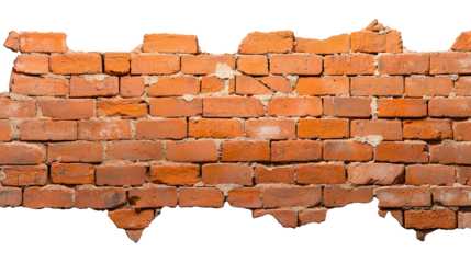 Captivating image of a weathered brick wall with hole, revealing the background and evoking themes of damage, history, texture