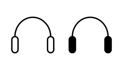 Headphone icon vector. Headvector sign and symbol